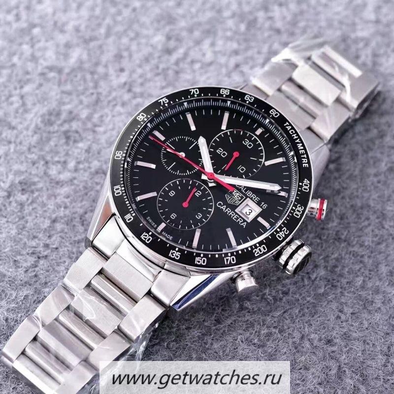 Shop Tag Heuer Carrera Calibre 16 CV2A11 SS White Dial Calibre 16
