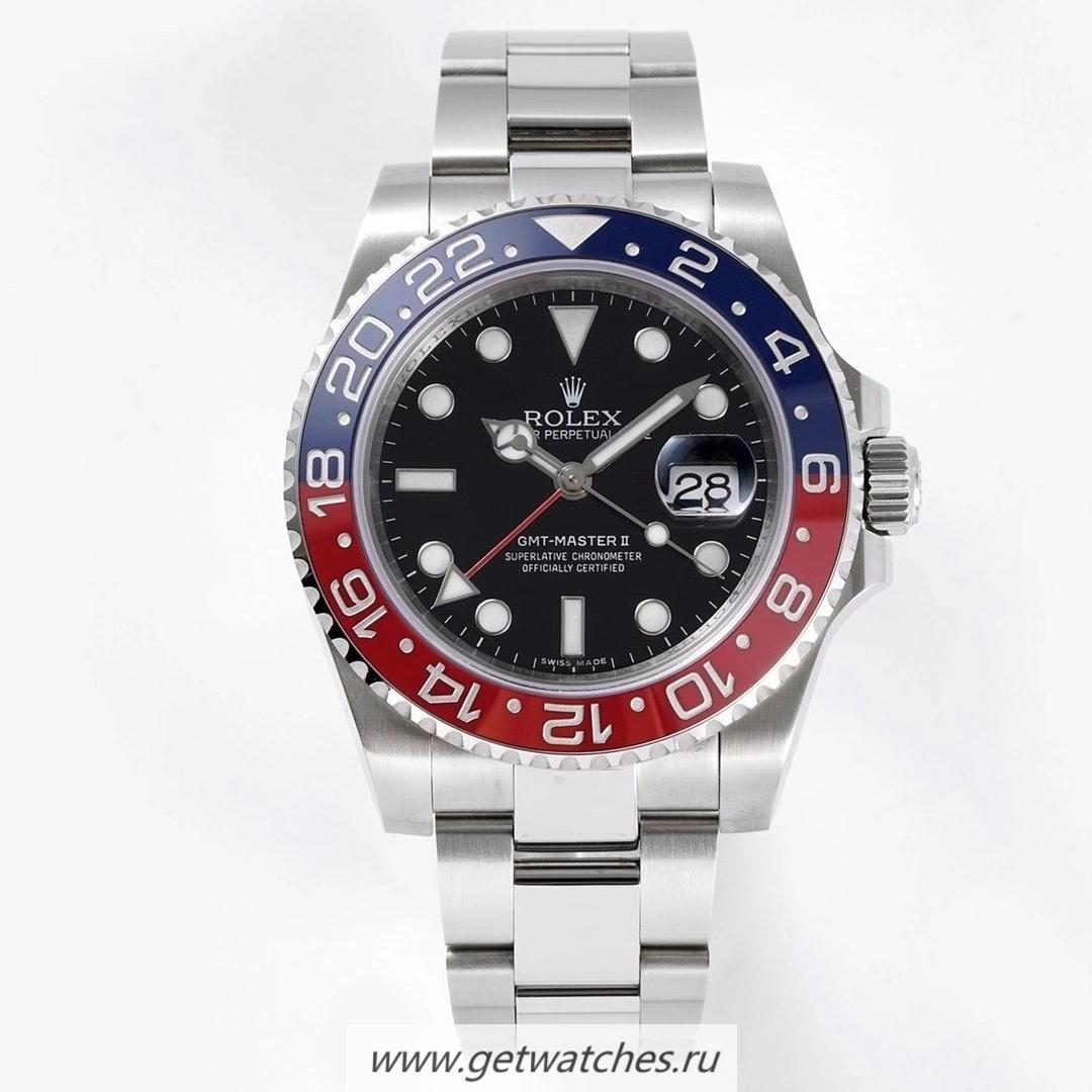 Copy R01ex GMT-Master II 116719 BLRO VRF V2 SS 904L Black Dial 3186