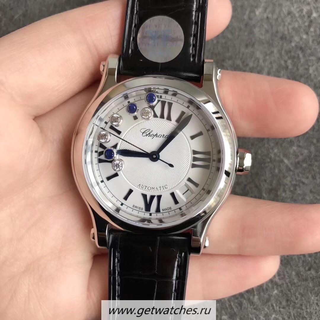 Best Price Chopard Happy Sport 36mm Automatic 278559 YF V2 SS White & D1am0nd Dial 2892