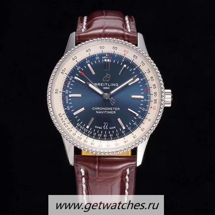 Fake Breitling Navitimer Automatic 41mm TF SS Blue Dial 2824