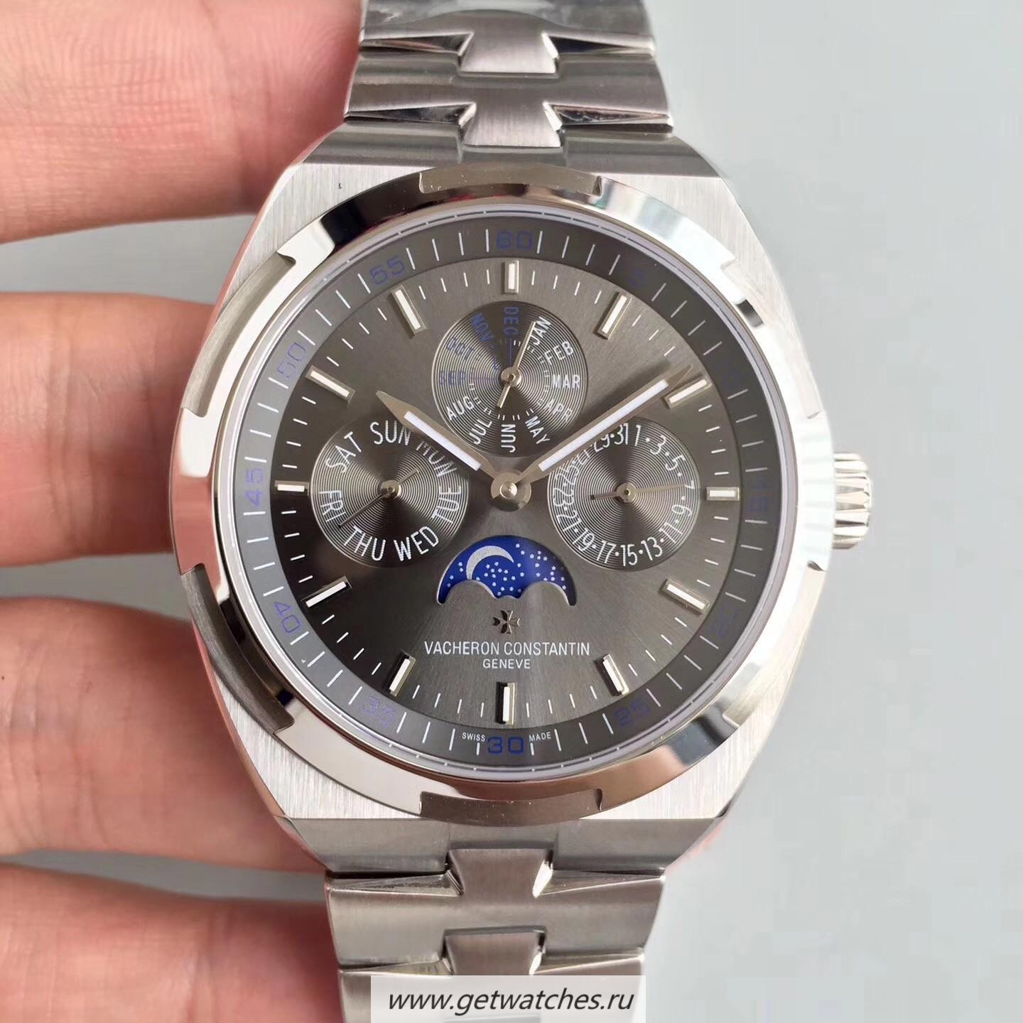 NEW Replica Vacheron C0nstan1n Overseas Perpetual Calendar 4300V/120G-B102 BF SS Anthracite Dial 1120 QP