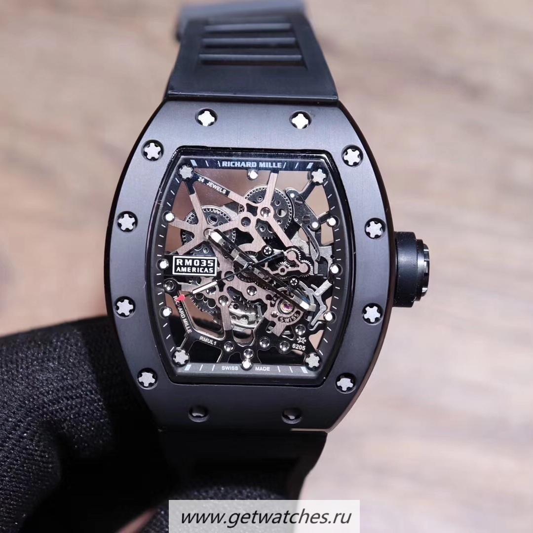 Replica Richard Mille RM35-02 Americas KVF Ceramic Skeleton Dial M8215